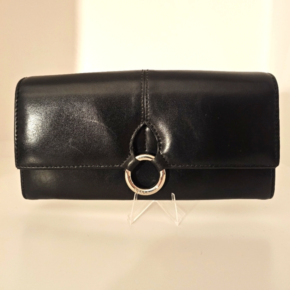 Furla Black Wallet with Silver Accent - Picture 1 of 5